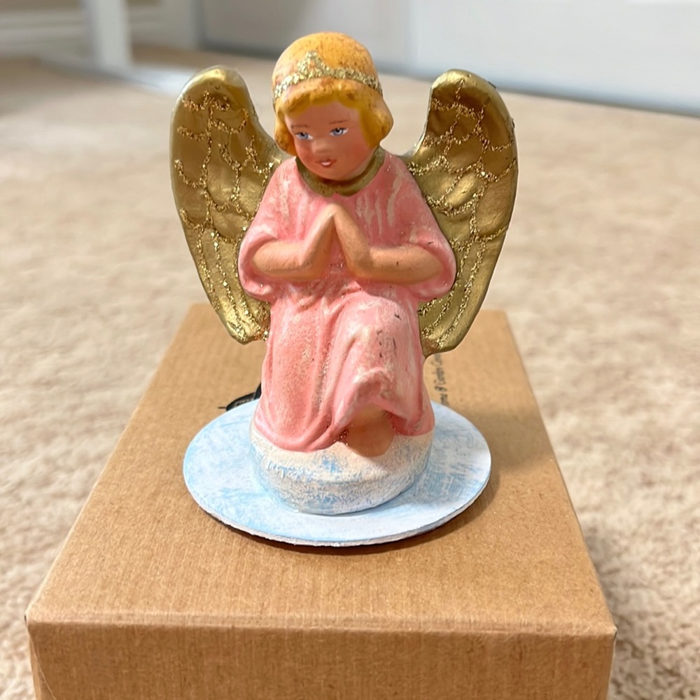 Limited production paper mache Angel, Made in Germany